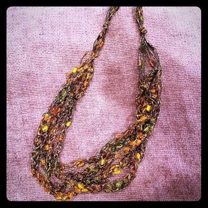 Beautiful knit necklace